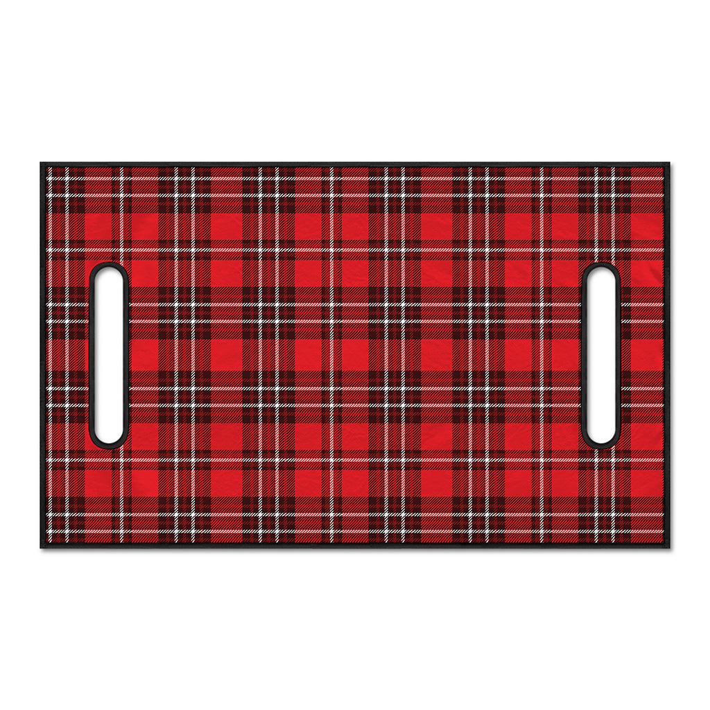 Red And White Tartan Pattern Print Golf Cart Seat Cover