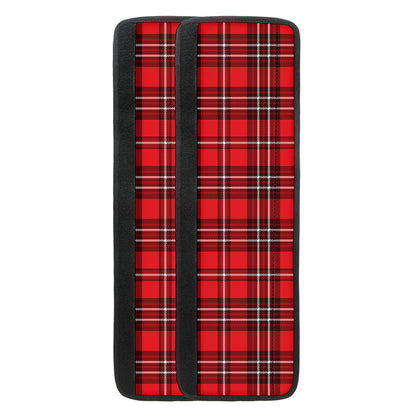 Red And White Tartan Pattern Print Refrigerator Handle Covers