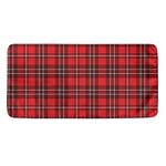 Red And White Tartan Pattern Print Towel