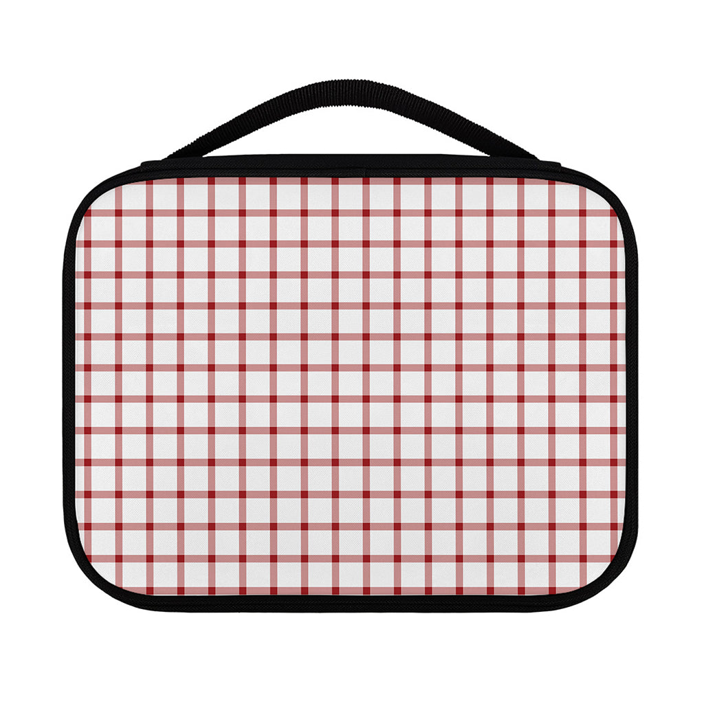 Red And White Tattersall Pattern Print Classic Bible Case