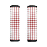 Red And White Tattersall Pattern Print Handle Covers