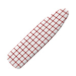 Red And White Tattersall Pattern Print Ironing Board Cover