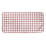 Red And White Tattersall Pattern Print Towel