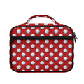 Red And White Volleyball Pattern Print Briefcase Bible Bag