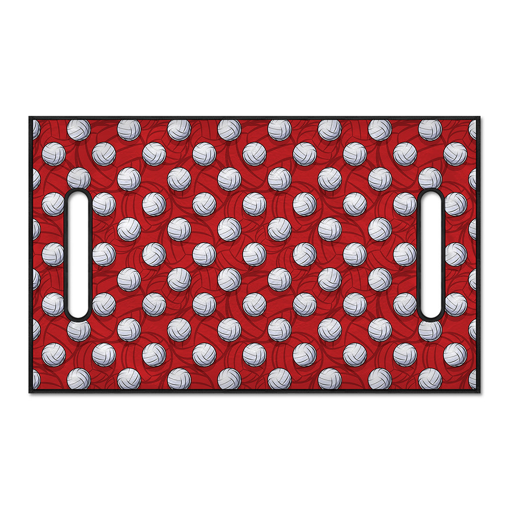 Red And White Volleyball Pattern Print Golf Cart Seat Cover