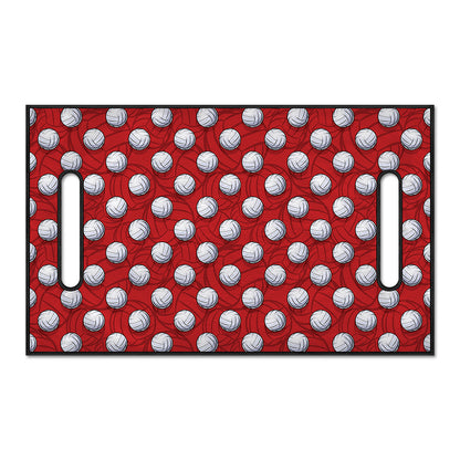 Red And White Volleyball Pattern Print Golf Cart Seat Cover