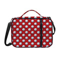 Red And White Volleyball Pattern Print Shoulder Strap Bible Bag