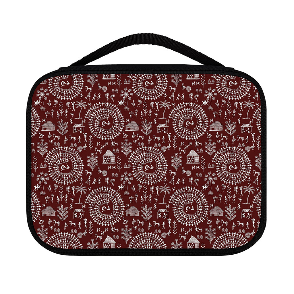 Red And White Warli Tribal Print Classic Bible Case