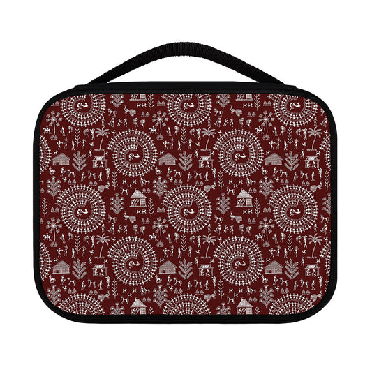 Red And White Warli Tribal Print Classic Bible Case