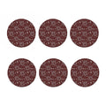 Red And White Warli Tribal Print Coaster Set