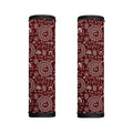 Red And White Warli Tribal Print Handle Covers