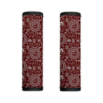 Red And White Warli Tribal Print Handle Covers