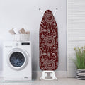 Red And White Warli Tribal Print Ironing Board Cover
