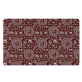 Red And White Warli Tribal Print Polyester Doormat