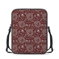 Red And White Warli Tribal Print Rectangular Crossbody Bag