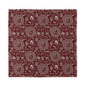 Red And White Warli Tribal Print Silk Bandana