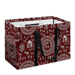 Red And White Warli Tribal Print Utility Tote Bag