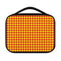 Red And Yellow Check Pattern Print Classic Bible Case