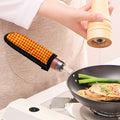 Red And Yellow Check Pattern Print Skillet Handle Cover