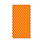 Red And Yellow Checkered Pattern Print Baby Crib Sheet