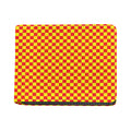 Red And Yellow Checkered Pattern Print Bifold Wallet
