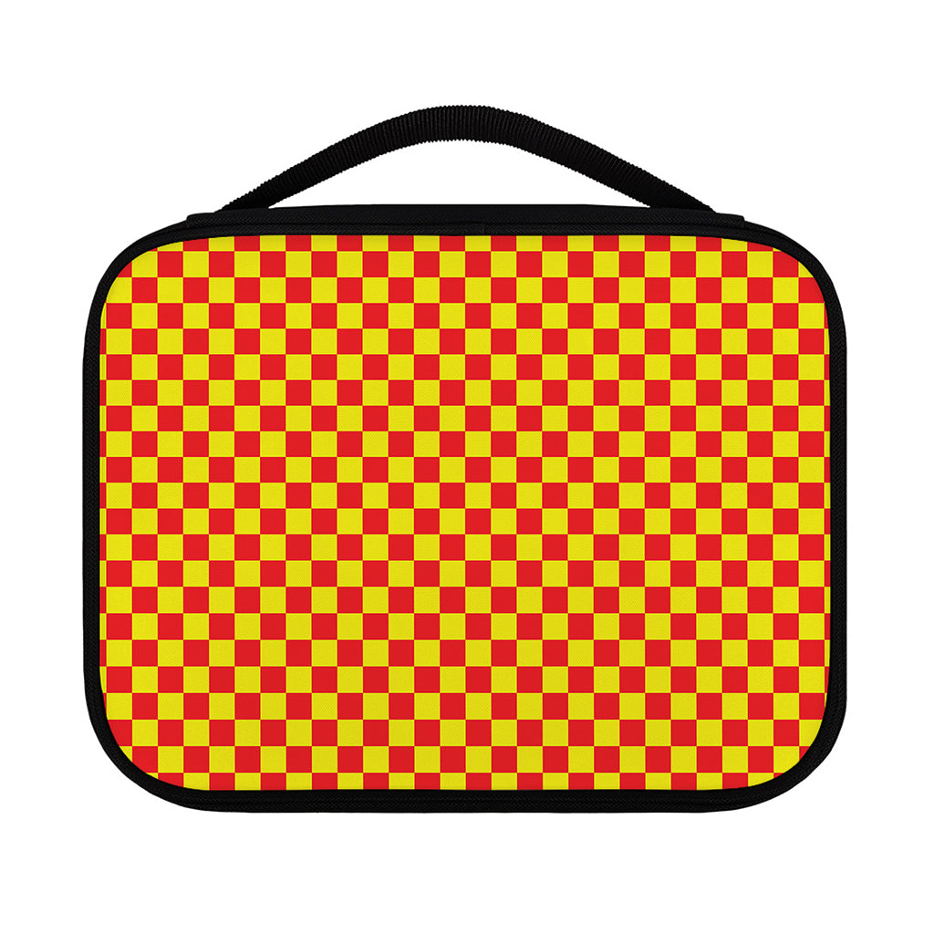 Red And Yellow Checkered Pattern Print Classic Bible Case