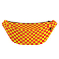 Red And Yellow Checkered Pattern Print Fanny Pack