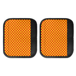 Red And Yellow Checkered Pattern Print Handle Covers