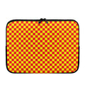 Red And Yellow Checkered Pattern Print Laptop Sleeve