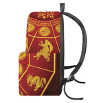 Red And Yellow Chinese Zodiac Print Backpack
