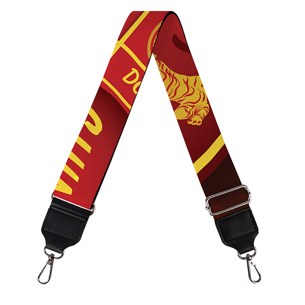 Red And Yellow Chinese Zodiac Print Bag Strap