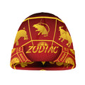 Red And Yellow Chinese Zodiac Print Beanie