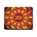 Red And Yellow Chinese Zodiac Print Bifold Wallet