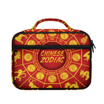 Red And Yellow Chinese Zodiac Print Briefcase Bible Bag