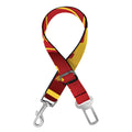 Red And Yellow Chinese Zodiac Print Dog Seat Belt