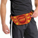 Red And Yellow Chinese Zodiac Print Fanny Pack