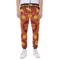 Red And Yellow Chinese Zodiac Print Joggers