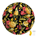 Red And Yellow Flowers Print Basketball