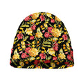 Red And Yellow Flowers Print Beanie