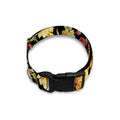 Red And Yellow Flowers Print Dog Collar