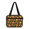 Red And Yellow Flowers Print Double Strap Bible Bag