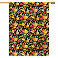 Red And Yellow Flowers Print House Flag