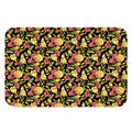 Red And Yellow Flowers Print Indoor Door Mat