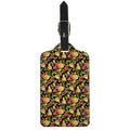 Red And Yellow Flowers Print Luggage Tag