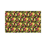 Red And Yellow Flowers Print Polyester Flag