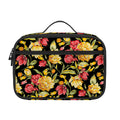 Red And Yellow Flowers Print Portable Lunch Bag