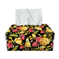 Red And Yellow Flowers Print Rectangle Tissue Box Cover