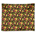 Red And Yellow Flowers Print Tapestry