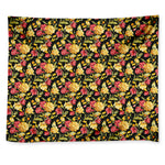 Red And Yellow Flowers Print Tapestry