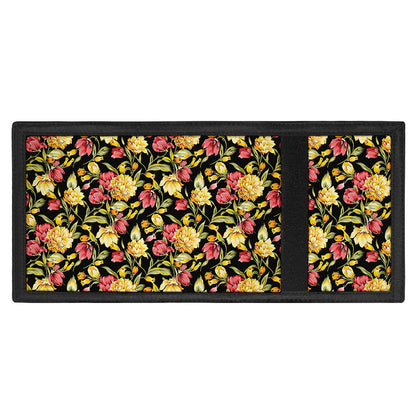Red And Yellow Flowers Print Trifold Wallet